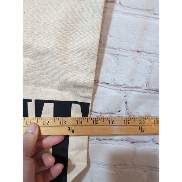 New Vanity Fair Magazine Natural Canvas Tote Book Bag Double Handle 15" x 14.5" - Picture 6 of 7